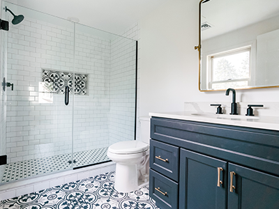 bathroom remodeled by Pellak Construction