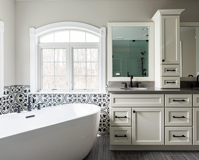 bathroom remodeled by Pellak Construction