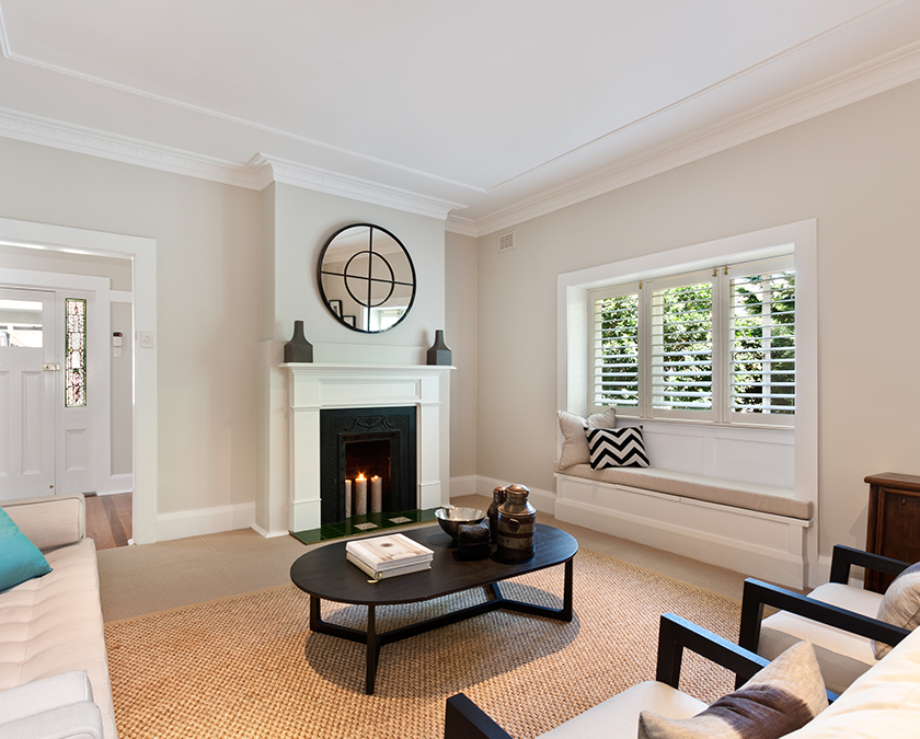 living room remodeled by Pellak Construction