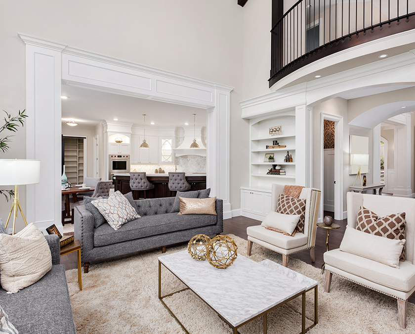 living room remodeled by Pellak Construction
