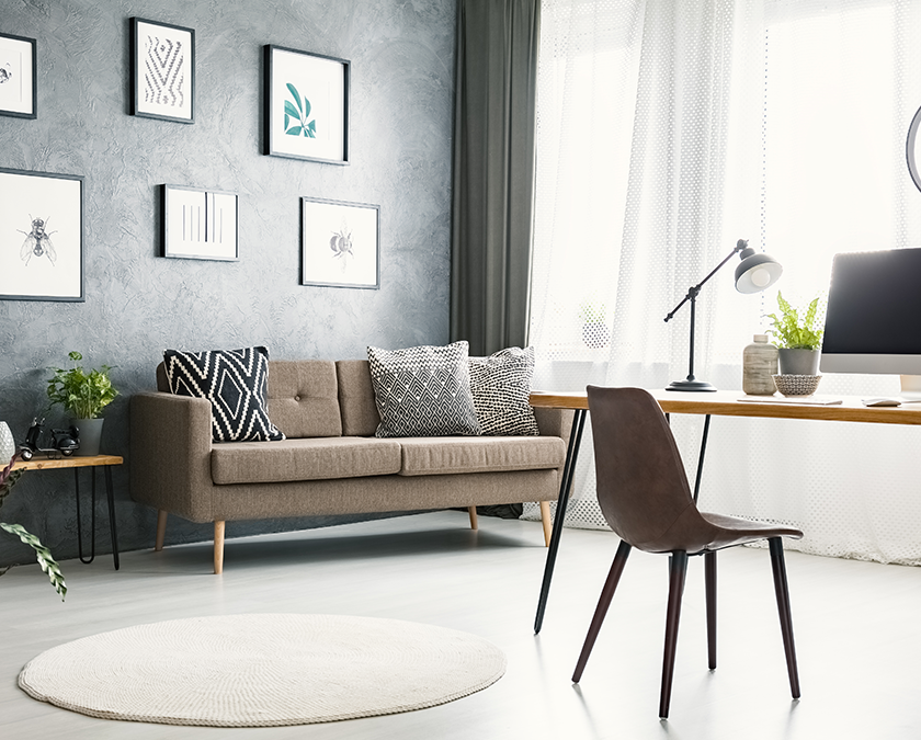 living room remodeled by Pellak Construction