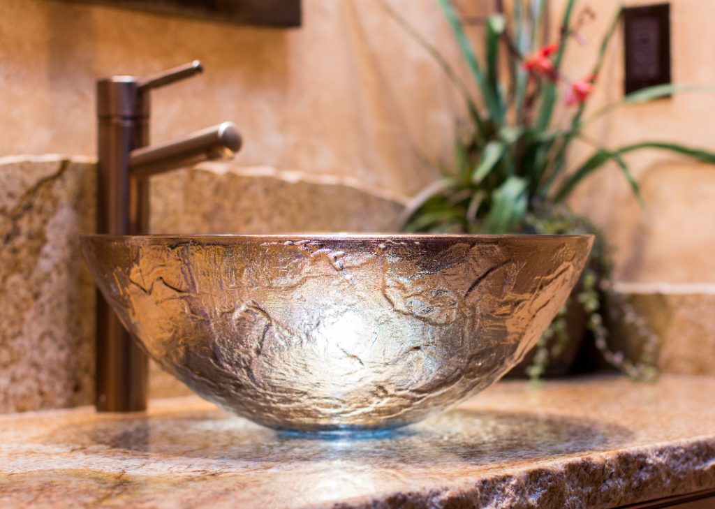 Bronze vessel sink