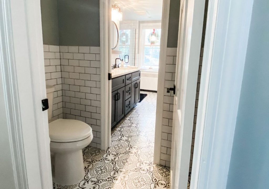 Separate toilet area